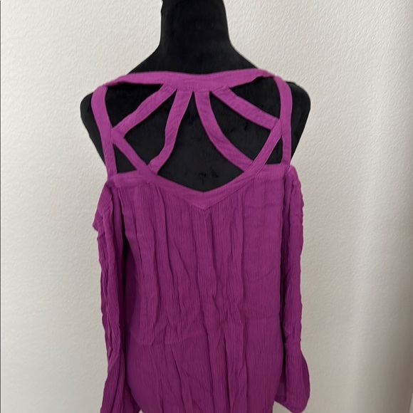Women's Purple Strappy Top - Picture 4 of 6